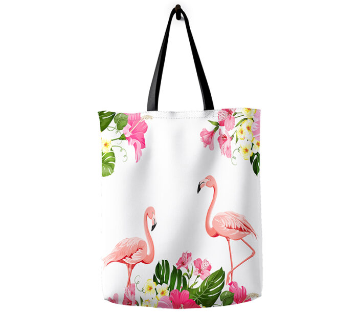 Torba materiałowa flamingi