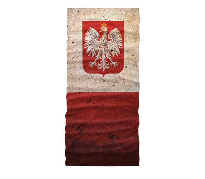 Komin z nadrukiem polska flaga herb