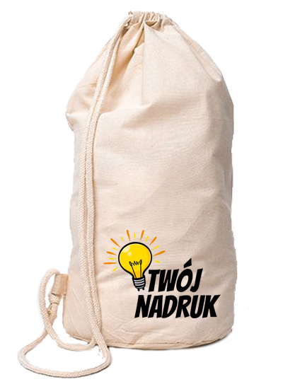 Żeglarski plecak bawełniany z nadrukiem