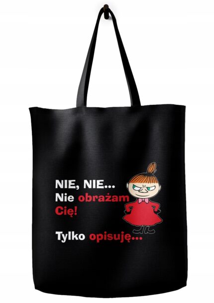 Torba bawełniana z Małą Mi – lekka, pojemna, pełna charakteru. Idealna dla osób, które nie boją się wyrazić swojego zdania. Pokaż światu swoją zadziorną stronę!