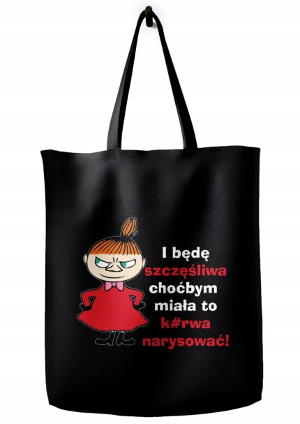 Torba bawełniana z Małą Mi – lekka, pojemna, pełna charakteru. Idealna dla osób, które nie boją się wyrazić swojego zdania. Pokaż światu swoją zadziorną stronę!