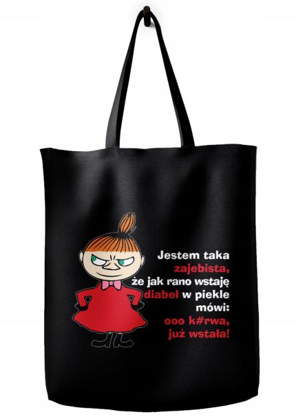 Torba bawełniana z Małą Mi – lekka, pojemna, pełna charakteru. Idealna dla osób, które nie boją się wyrazić swojego zdania. Pokaż światu swoją zadziorną stronę!