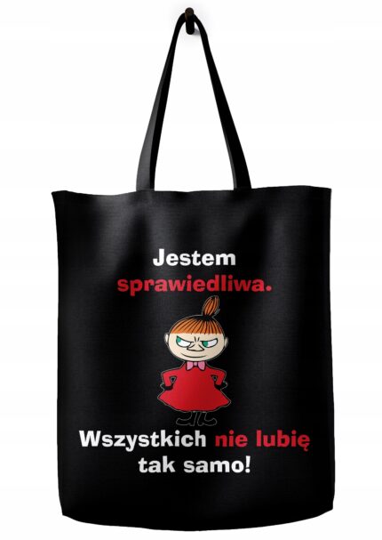 Torba bawełniana z Małą Mi – lekka, pojemna, pełna charakteru. Idealna dla osób, które nie boją się wyrazić swojego zdania. Pokaż światu swoją zadziorną stronę!